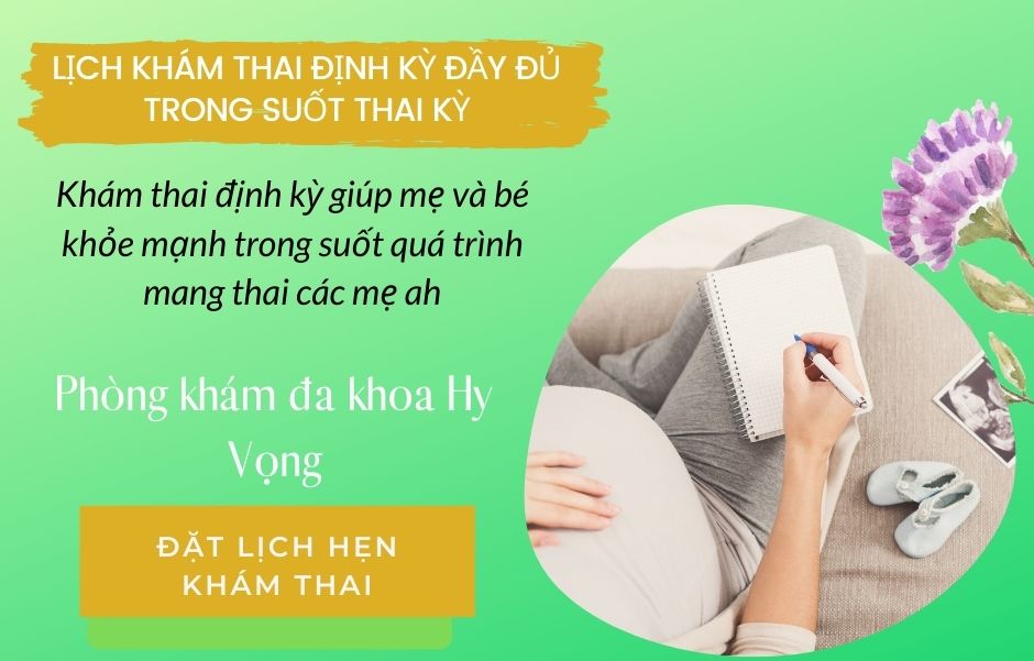 Nhắc mẹ bầu lịch khám thai định kỳ chi tiết